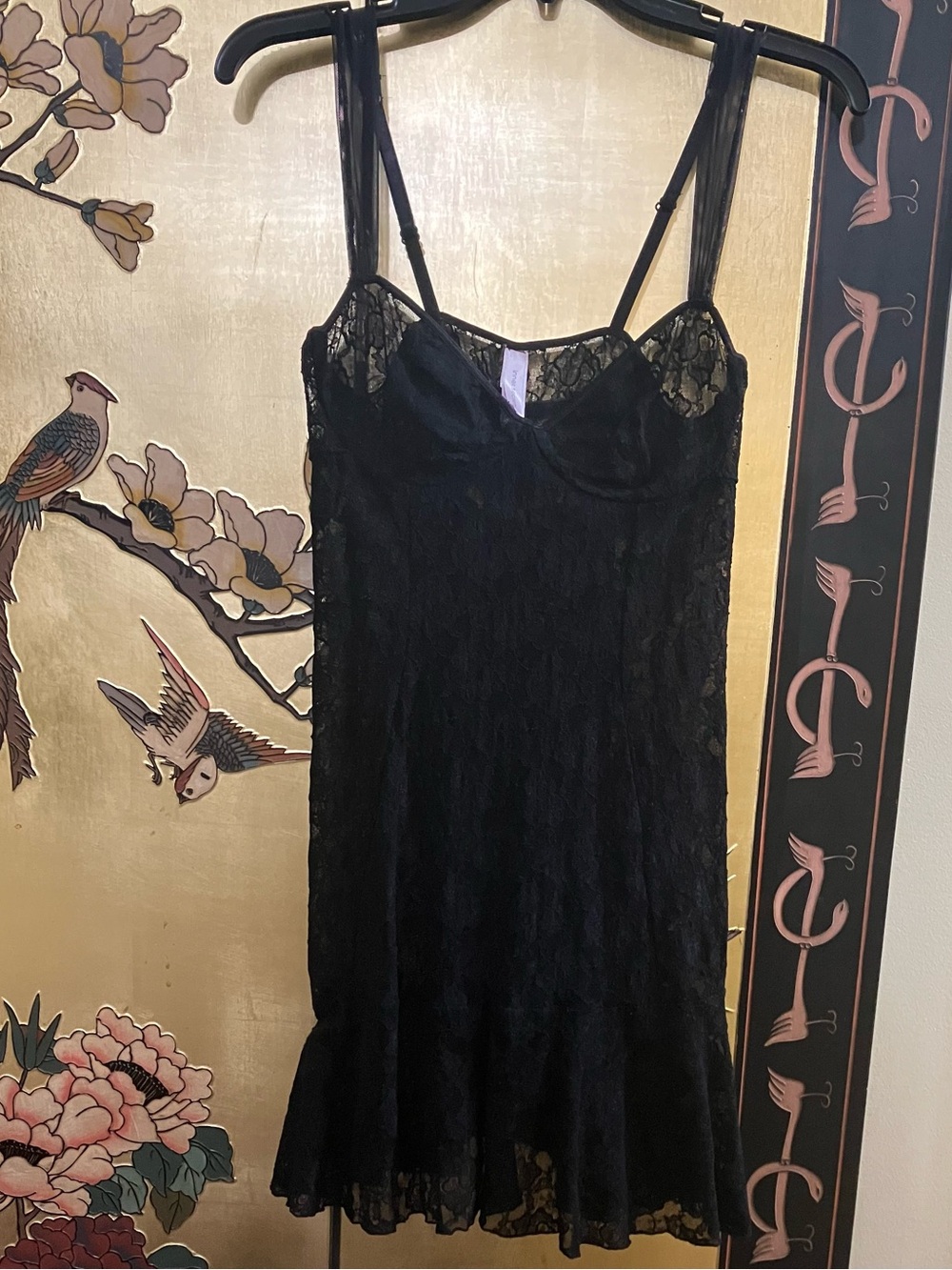 Inner Secrets Black Lace Gown
